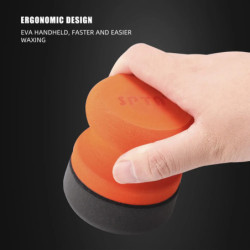 SPTA 3 Inch 73mm Car Polishing Hand Applicator Foam Sponge Set For Auto Waxing Accessories