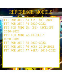 Palanca de cambios de fibra de carbono para volante de coche, palas de extensión para Audi A3, A4, S4, A5, S5, A6, A7, 2020-2023