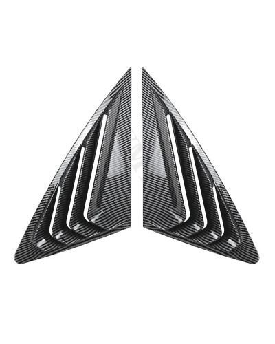 Rejillas de ventana trasera de coche, accesorios de decoración de alerón triangular para Audi Q3 Sportback 2020, 2021, 2022, 202