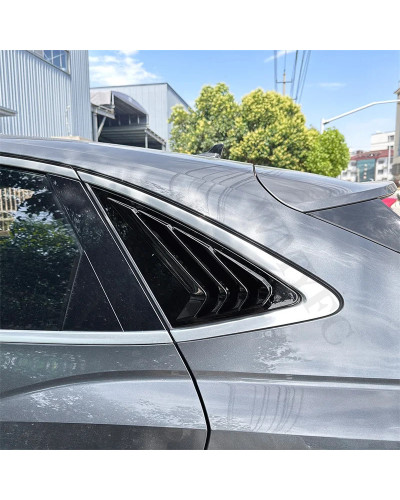 Rejillas de ventana trasera de coche, accesorios de decoración de alerón triangular para Audi Q3 Sportback 2020, 2021, 2022, 202