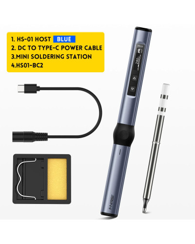 FNIRSI HS-01 HS01 Smart Soldering Iron PD 65W Adjustable Constant Temp