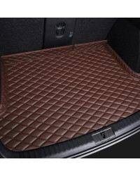 Alfombrillas de maletero de coche personalizadas de cuero PU para Audi A4, B6, B7, B8, B9, B6L, BE2, BH7, BKH, BWJ, detalles int