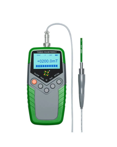 TD8620 Handheld Gaussmeter 0-2400mT Range Surface Magnetic Field Digit