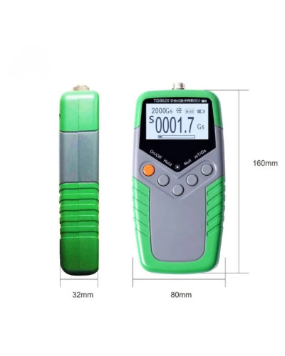 TD8620 Handheld Gaussmeter 0-2400mT Range Surface Magnetic Field Digit