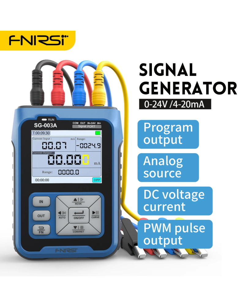 FNIRSI SG-004 Signal Generator 4-20mA Analog Current Pressure Thermoco