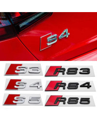 Pegatinas y calcomanías 3D para coche Audi, RS, S3, S4, S5, S6, S7, S8, A3, A4, A5, A6, A7, A8, Q3, Q5, Q7, TT