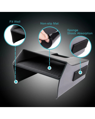 Bandeja de almacenamiento para consola Central de coche, organizador de almacenamiento Interior para Audi Q3 Sportback F3 2019-2