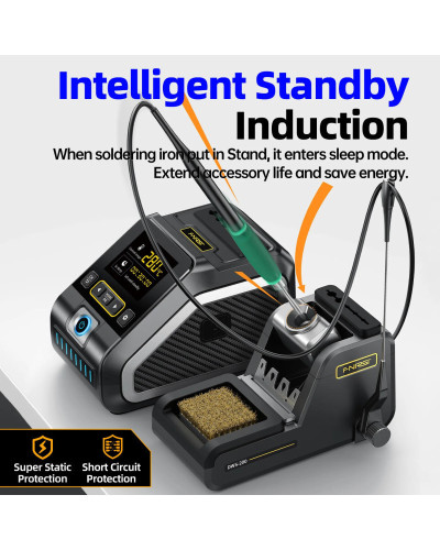 FNIRSI DWS-200 200W Rework Soldering Station C210/C245 Handle with Sol