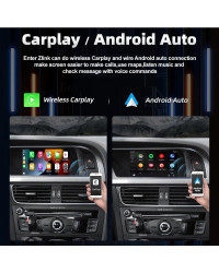 COIKA-CarPlay inalámbrico para Audi A4, B8, A5, S5, Q5, A4, B9, A6, C7, S6, A7, 2009-2019, Android, MMI Box, Mirror Link, AirPla