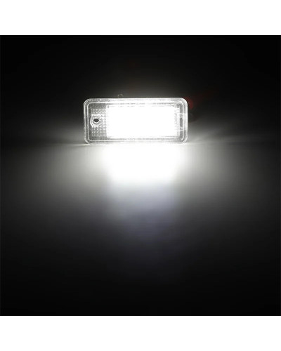 Luz LED para matrícula de coche, lámpara Canbus sin Error, 1 piezas, para Audi A3, A4, A6, A8, Q7, RS4, RS6