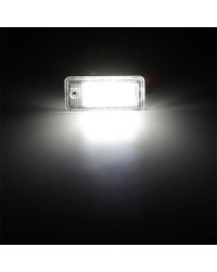 Luz LED para matrícula de coche, lámpara Canbus sin Error, 1 piezas, para Audi A3, A4, A6, A8, Q7, RS4, RS6