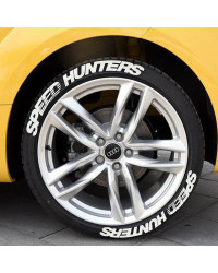 SPEED HUNTERS-pegatina para neumático de coche y motocicleta, pegatinas de letras modificadas, suministros interiores automotric