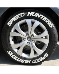 SPEED HUNTERS-pegatina para neumático de coche y motocicleta, pegatinas de letras modificadas, suministros interiores automotric