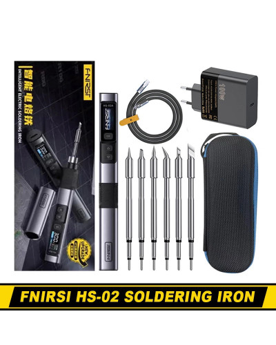 FNIRSI HS-02 Smart Soldering Iron IPS Color Screen Display Mini Solder