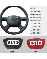 Calcomanías para volante Interior de coche, emblema adhesivo para Audi S4, S6, S7, A8, A3, A4L, Q3, Q5, Q7, Q2L, S3, A4, Q5L, A6