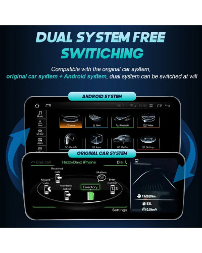 Reproductor Multimedia con GPS para coche, Radio estéreo con Android 14, CarPlay, MMI, 2G, 3G, DSP, para Audi A6, C6, 4f, Audi Q