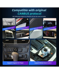 Reproductor Multimedia con GPS para coche, Radio estéreo con Android 14, CarPlay, MMI, 2G, 3G, DSP, para Audi A6, C6, 4f, Audi Q