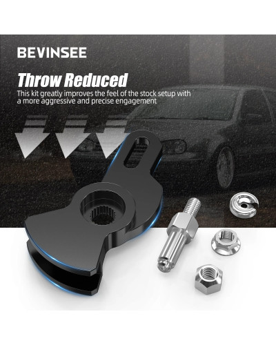 BEVINSEE-brazo de palanca de cambios corto ajustable, Kit Manual de 5 velocidades para VW Golf MK4 MK5, Jetta MK4, Audi A3, Audi