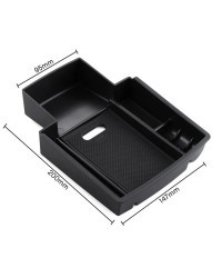 Caja de almacenamiento con reposabrazos Central para coche, contenedor, bandeja, organizador, accesorios, estilo, Audi A4, B8, A