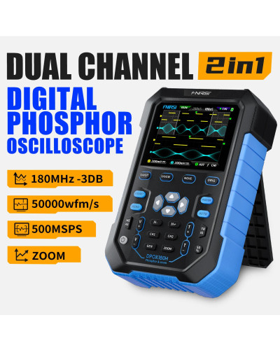 FNIRSI DPOX180H Handheld Dual Channel Digital Oscilloscope 180MHz-3DB 