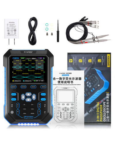 FNIRSI DPOX180H Handheld Dual Channel Digital Oscilloscope 180MHz-3DB 