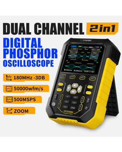 FNIRSI DPOX180H Handheld Dual Channel Digital Oscilloscope 180MHz-3DB 