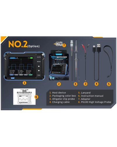 FNIRSI DSO153 Digital Mini Oscilloscope Signal Generator 2in1 1MHz Ban