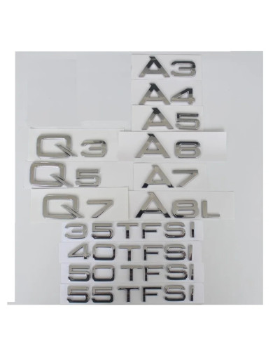 Letras cromadas para Audi,...