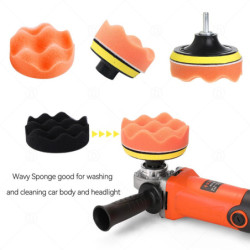 Headlight Restoration Kit Car Detailing Washing Cleaning Renovation Tools Sandpaper Waxing Sponge Polishing Pad Sanding Disc