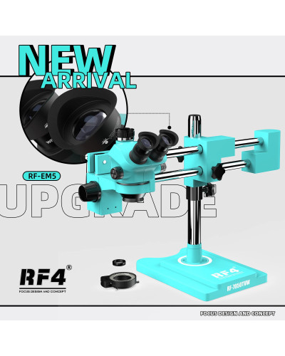 RF4 7X-50X 360° Rotation Dual Arm Bracket Boom Lndustrial Laboratory M