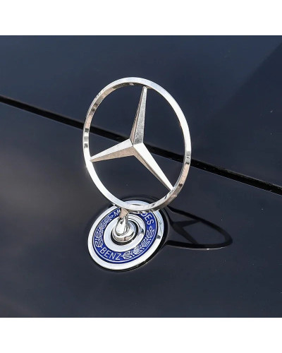 Emblema de aleación de Zinc para capó delantero de coche, insignia para Mercedes Benz W204, W220, C180, C200, E260, E300L, acces