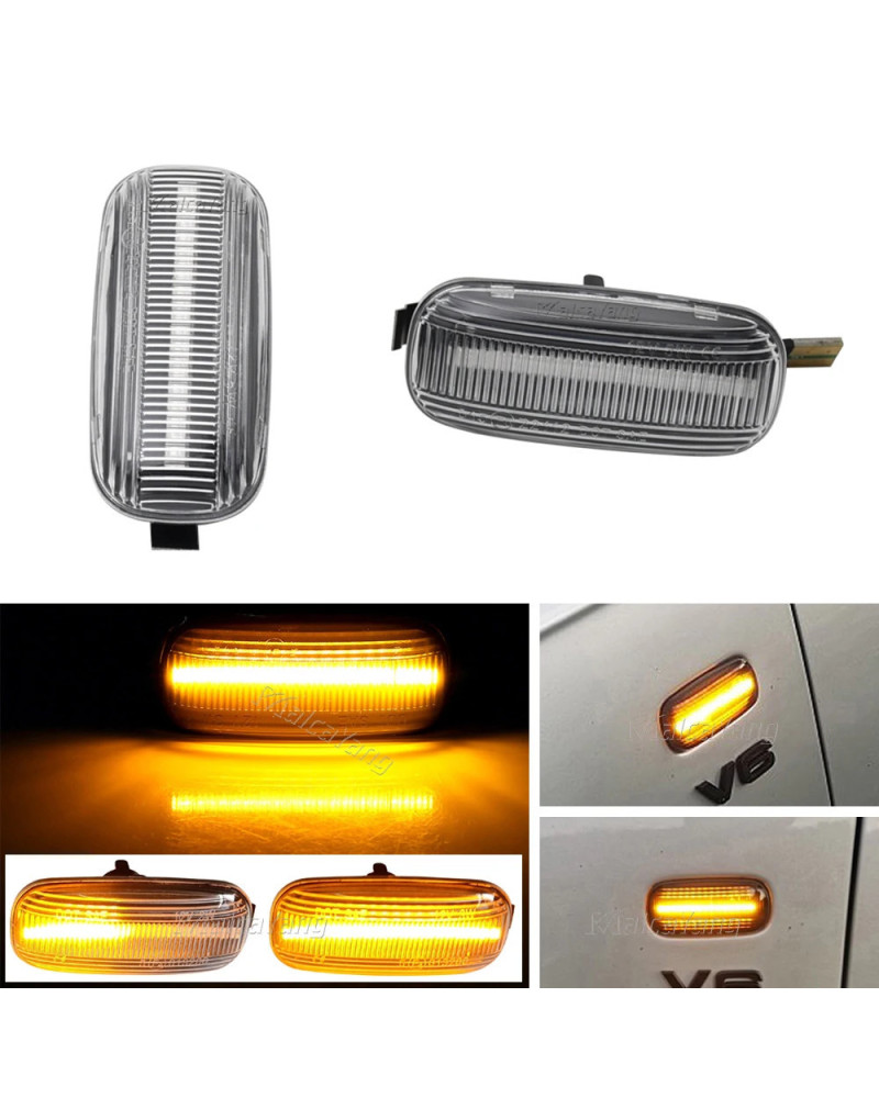 Indicador de señal de giro LED dinámico para coche, luz lateral para Audi A3 S3 8P A4 B6 B8 B7 S4 RS4 A6 S6 C5 8E0949127