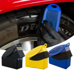 Car Tires Waxing Polishing Cleaning Wipe Washing Tire Tyre Wheel Rim Trim Contour Detailing Dressing Shine Pad Sponge Foam Brush