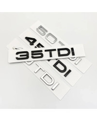 Letras ABS 3D 2.0TDI 2.5TDI 3.0TDI 35TDI 40TDI 45TDI 50TDI emblema para Audi A1 A3 A4 A5 A6 A7 A8 Q2 Q3 Q5 Q7 pegatina para male