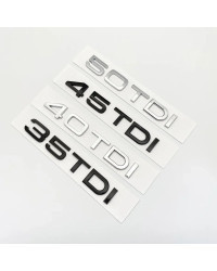 Letras ABS 3D 2.0TDI 2.5TDI 3.0TDI 35TDI 40TDI 45TDI 50TDI emblema para Audi A1 A3 A4 A5 A6 A7 A8 Q2 Q3 Q5 Q7 pegatina para male