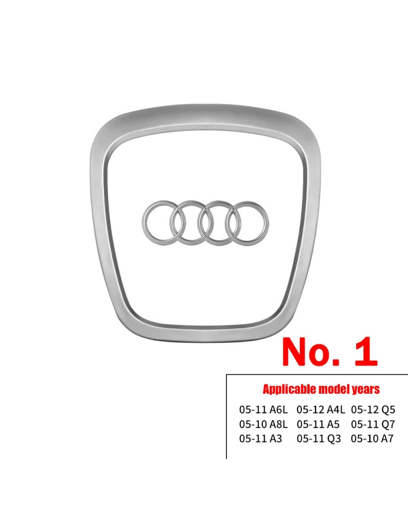 Emblema de repuesto para volante de coche, accesorios de reacondicionamiento automático para AUDI A6L, Q7, Q3, Q5, A7, A5, A3, A