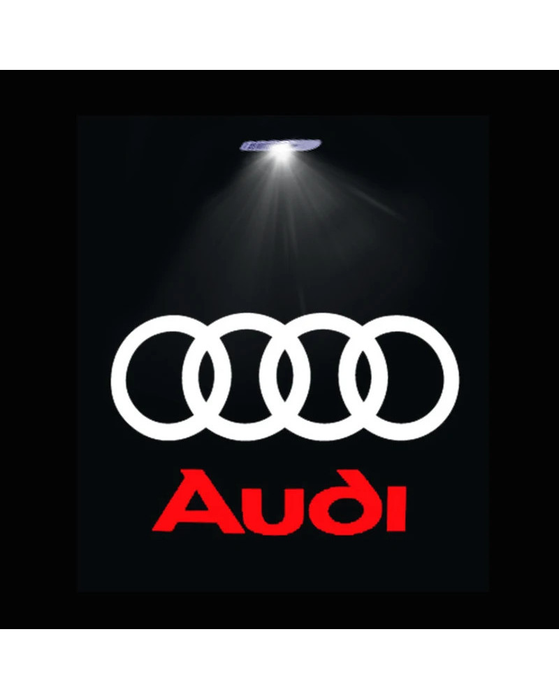 Lámpara de proyector Led para puerta de coche, luz de bienvenida para Audi Sline A1, A3, A4, A5, A6, A7, Q3, Q5, Q7, A8, SQ5, R8