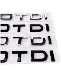 Letras cromadas ABS 2,0 TDI 3,0 TDI, logotipo de maletero, insignia, emblema, calcomanía para Audi A3, A4, A5, A6, Q3, Q5, Q7, S