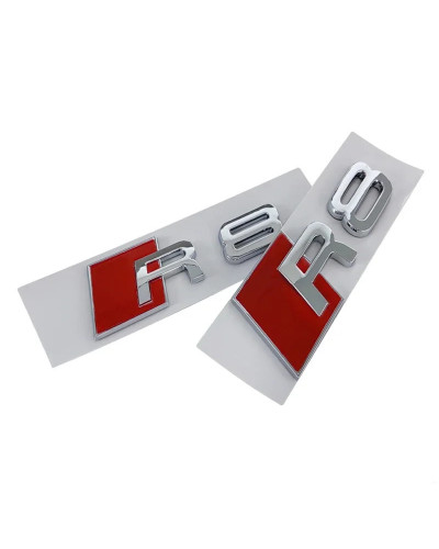 Pegatina de emblema de maletero trasero de coche ABS, insignia de cuerpo lateral, calcomanías de letras, estilo para Audi Sline 