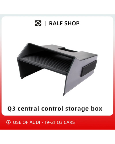 Reposabrazos multifunción para coche, caja de almacenamiento frontal para Audi Q3, gran oferta