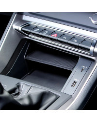 Reposabrazos multifunción para coche, caja de almacenamiento frontal para Audi Q3, gran oferta