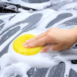 100Pcs Car Waxing Polish Sponges Black Car Detailing Tools High Density Foam Applicator Pads Curing Car Wash Polishing Sponge