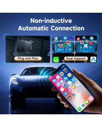 HEYINCAR-adaptador inalámbrico 2 en 1 para coche, Dongle inteligente con Android, Carplay, Plug and Play, para Kia, Volvo, Audi,