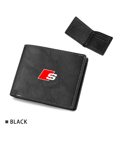 Cartera de negocios con logotipo de coche para hombre, funda para tarjeta bancaria, funda para monedas, tarjeta de identificació