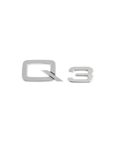 Pegatina de logotipo trasero cromado para Audi A1, A3, A4L, A5, A6, A7, A8L, Q2, Q3, Q5, Q7, Q8, 3D, ABS, negro brillante, TDI, 