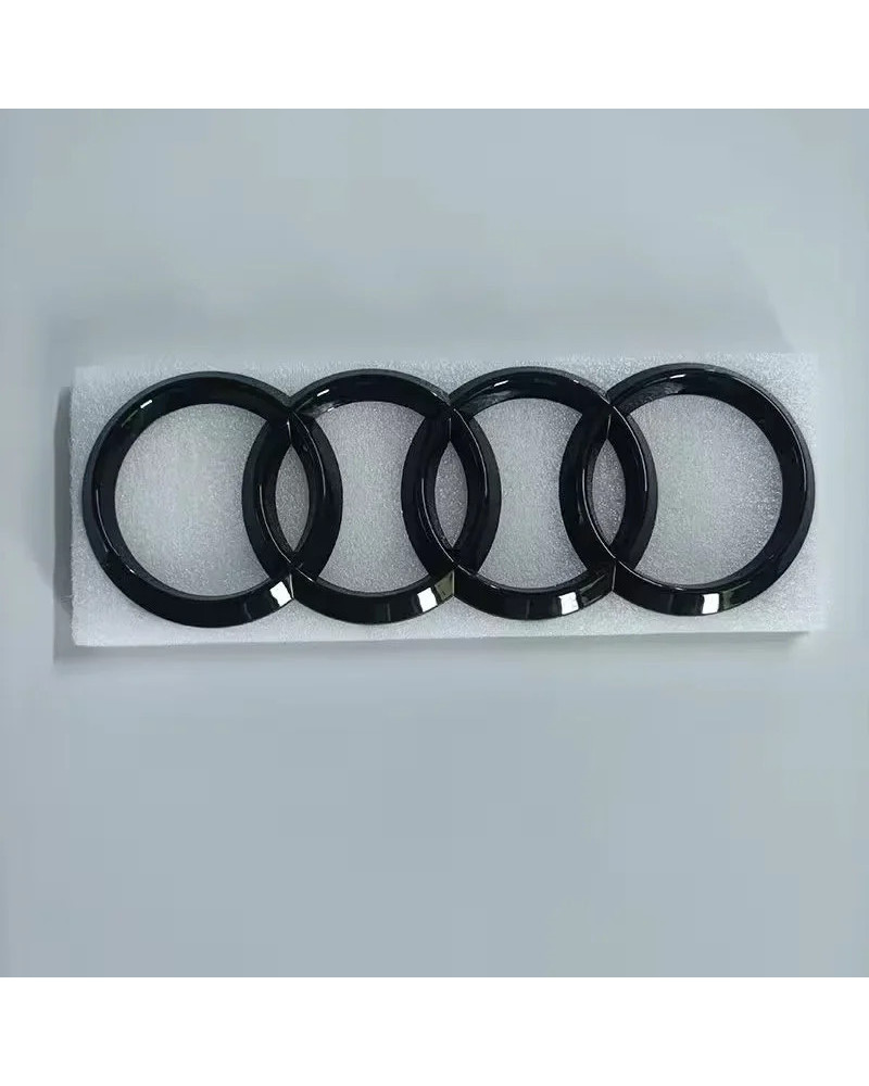 Insignia de rejilla delantera para coche, pegatina de compartimento de equipaje trasero, logotipo lateral, 4 anillos, Audi Q7 20