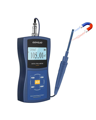 Permanent Magnet Gauss Meter Handheld Digital Tesla Meter Magnetic Flu