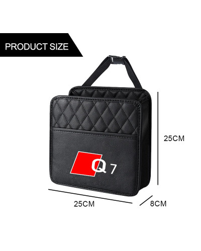 Caja de almacenamiento para asiento trasero de coche, organizador, Protector, bolsa de almacenamiento colgante para Audi Q3, Q4,