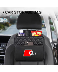 Caja de almacenamiento para asiento trasero de coche, organizador, Protector, bolsa de almacenamiento colgante para Audi Q3, Q4,