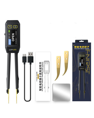 FNIRSI LCR-ST1 Mini Smart Tweezer LCR SMD ESR Tester Resistance Capaci